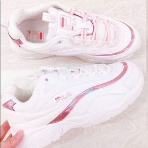 FILA’S Chunky Ray Holographic Pink Disruptor’s
